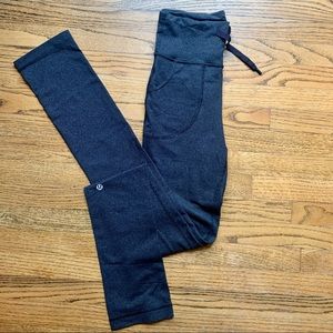 Lululemon high-rise/ fold over leggings w/ pockets